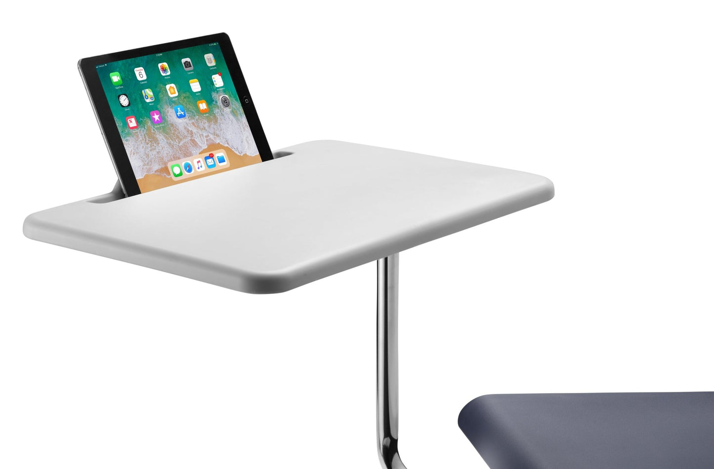 NPS GO Series Tablet Arm Student Desk with Wheels with Swivel Chair for Classrooms (National Public Seating NPS-COGO) - SchoolOutlet