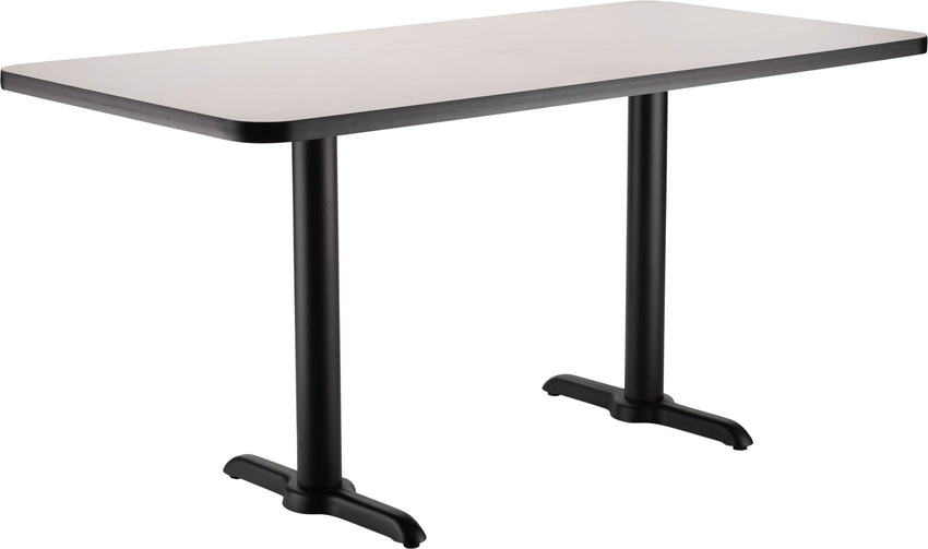 NPS CT23042TD - NPS Cafe Table, 30"x42" Rectangle, "T" Base, 30" Height (National Public Seating NPS-CT23042TD) - SchoolOutlet