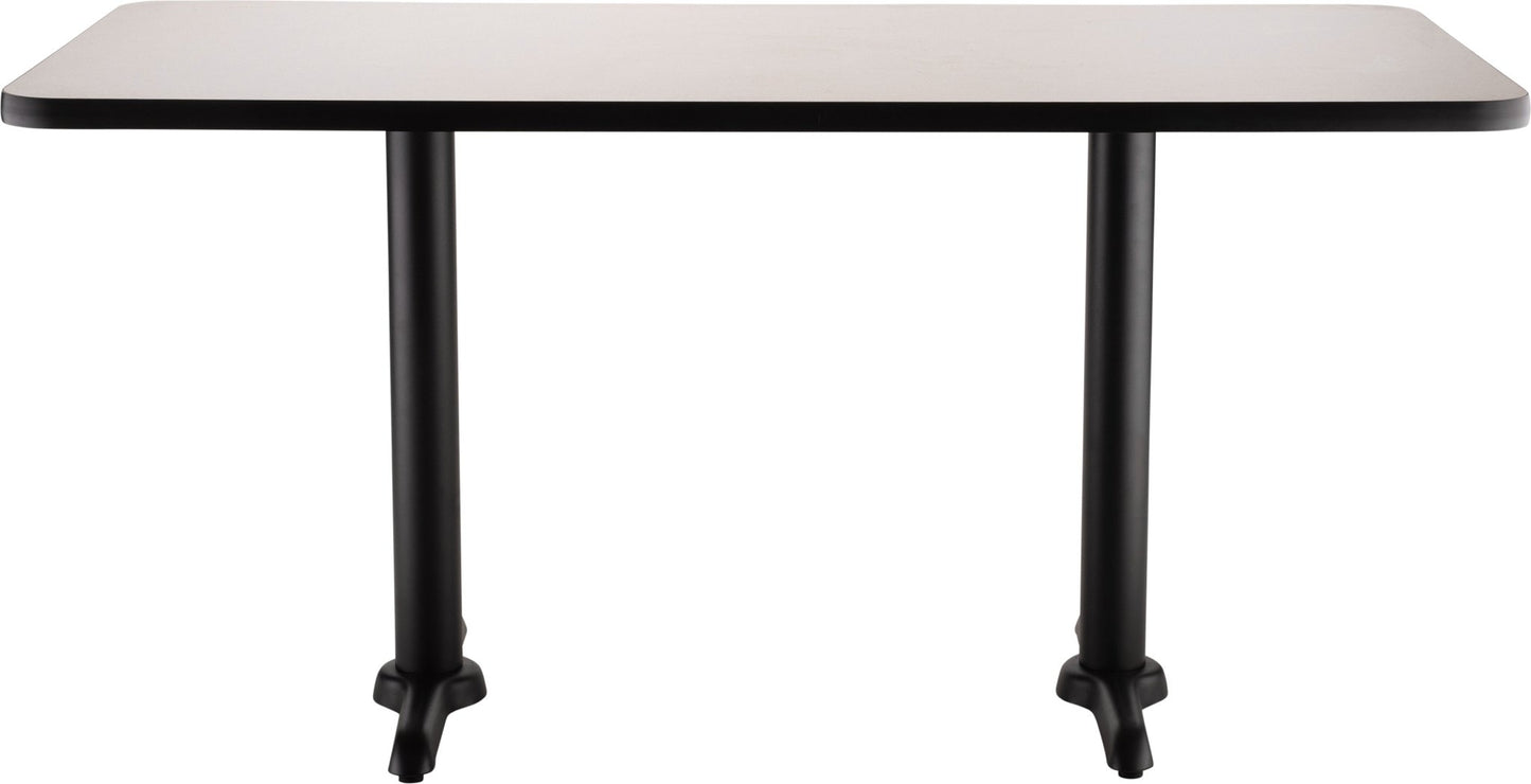 NPS CT23042TD - NPS Cafe Table, 30"x42" Rectangle, "T" Base, 30" Height (National Public Seating NPS-CT23042TD) - SchoolOutlet
