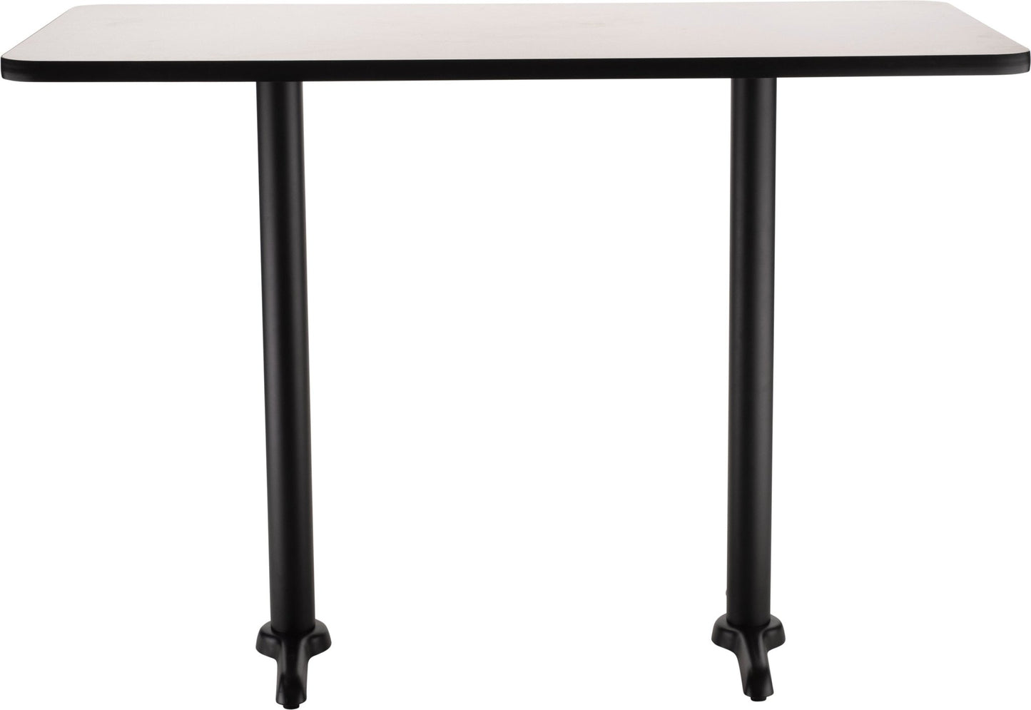 NPS CT23048TB - NPS Cafe Table, 30"x48" Rectangle, "T" Base, 42" Height (National Public Seating NPS-CT23048TB) - SchoolOutlet
