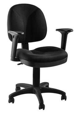 NPS Comfort Task Chair with Arms, 18" - 22" Height (National Public Seating NPS-CTC-A)