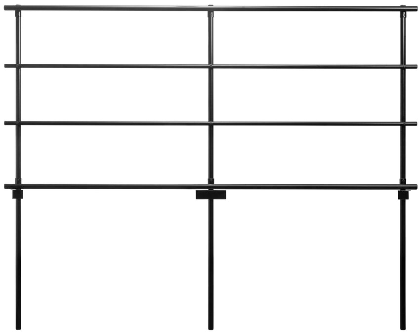 NPS Back Guardrail for 18" x 32" Straight Risers (National Public Seating NPS-GRR32S) - SchoolOutlet