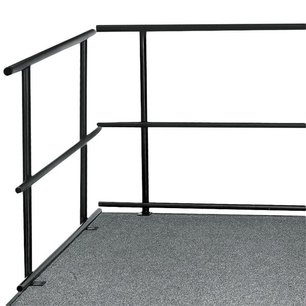 NPS 48"W Guard Rails for Stages (National Public Seating NPS-GRS48) - SchoolOutlet