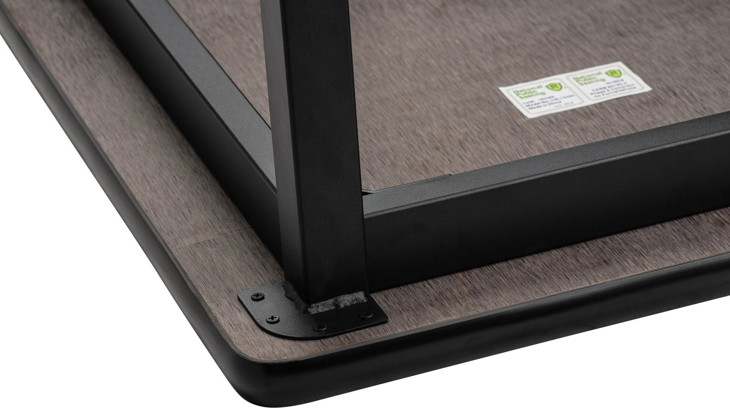 NPS Height Adjustable Utility Table, 24" X 72", Butcherblock Top (National Public Seating NPS-HDT3-2472B) - SchoolOutlet