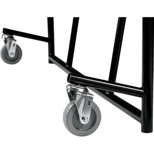 NPS 10' Elliptical Mobile Cafeteria Table - 12 Stools - Plywood Core - Protect Edge - Chrome Frame - SchoolOutlet