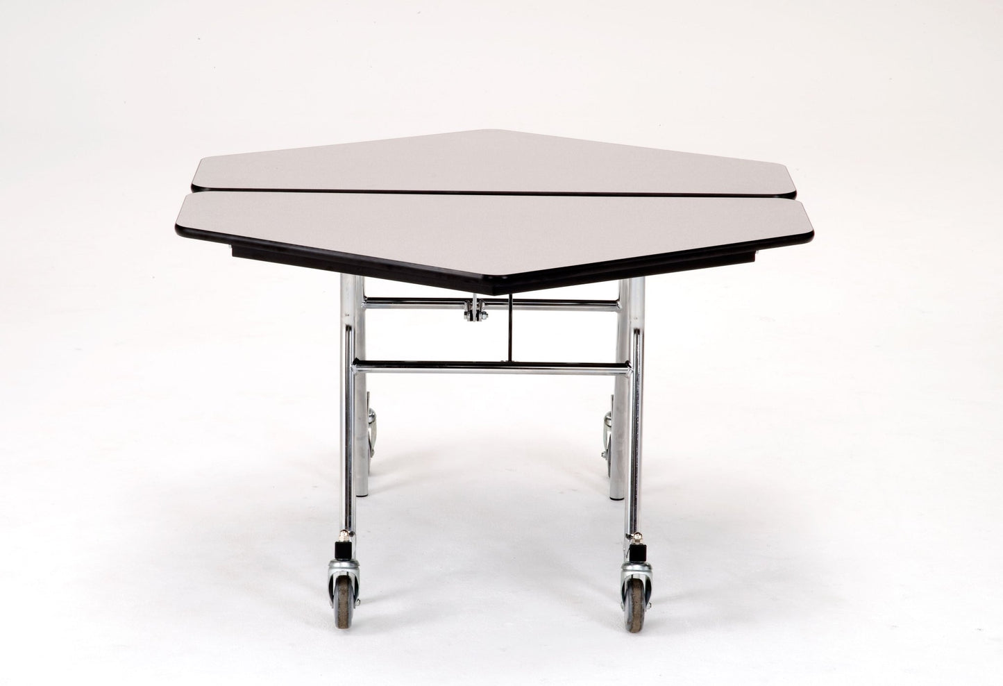 NPS Mobile Cafeteria Hexagon Table Shape Unit - 48" W x 48" L (National Public Seating NPS-MT48H) - SchoolOutlet