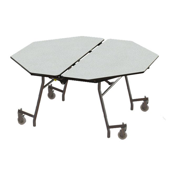 NPS Mobile Cafeteria Octagon Table Shape Unit - 60" W x 60" L (National Public Seating NPS-MT60O) - SchoolOutlet