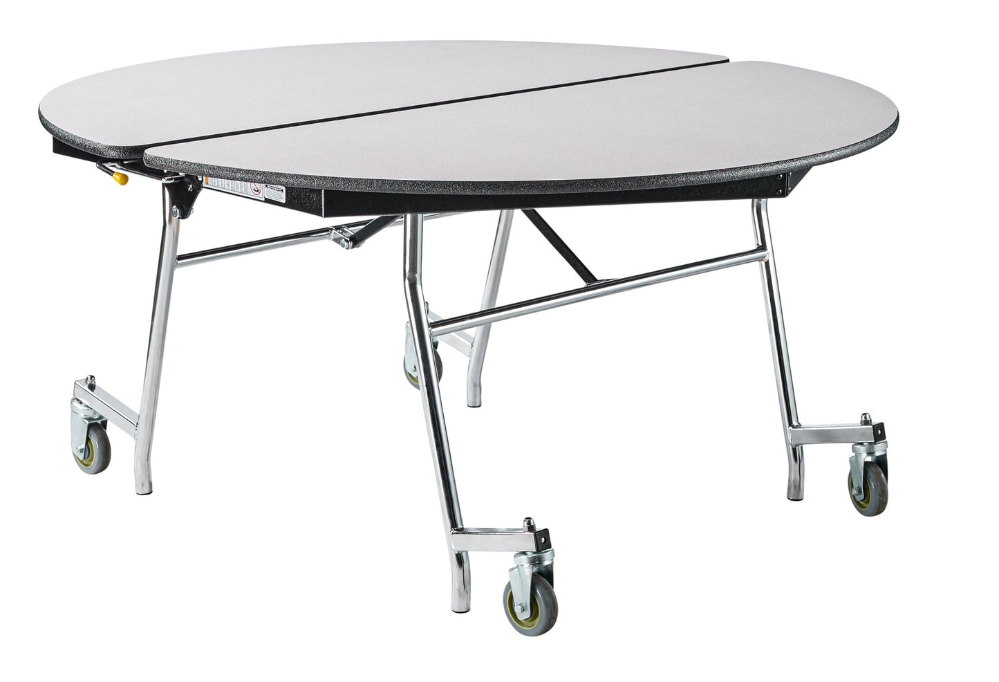 NPS Mobile Cafeteria Round Table Shape Unit - 60" W x 60" L (National Public Seating NPS-MT60R) - SchoolOutlet