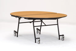 NPS Mobile Cafeteria Oval Table Shape Unit - 72" W x 60" L (National Public Seating NPS-MT72V)
