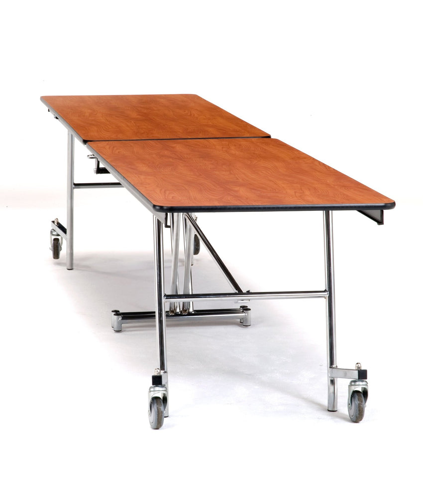 NPS Mobile Cafeteria Rectangle Table Shape Unit - 30" W x 97" L (National Public Seating NPS-MT8) - SchoolOutlet