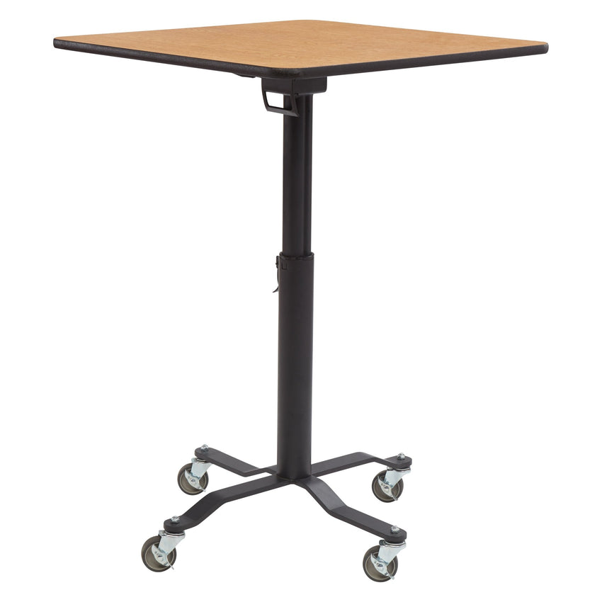 NPS Cafe Time II Table, 24" Square, High Pressure Laminate Top, MDF Core, Protect Edge (National Public Seating NPS-PCT324MDPE) - SchoolOutlet