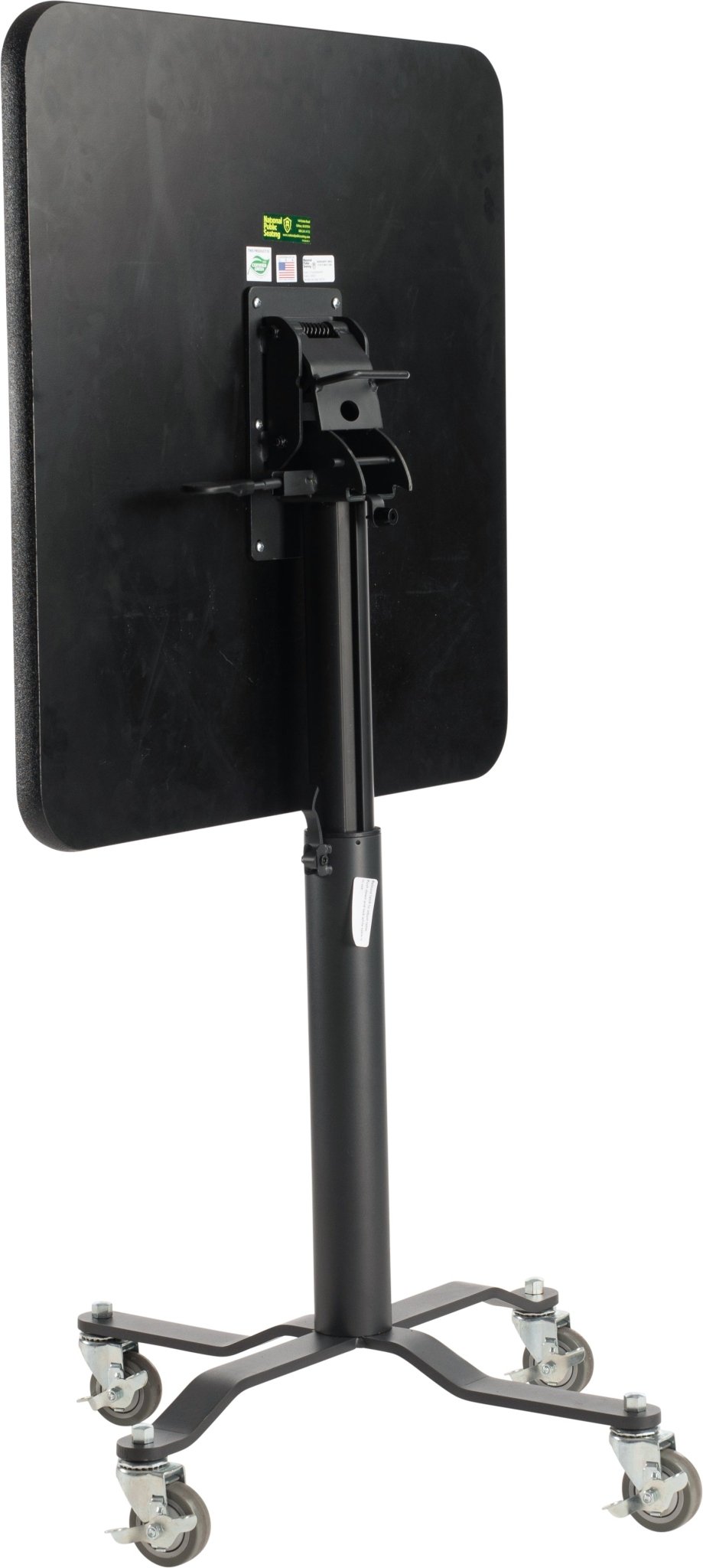 NPS Cafe Time II Table, 24" Square, Whiteboard Top, Particle Board, Vinyl T-Molding (NationalPublic Seating NPS-PCT324PBTMWB) - SchoolOutlet