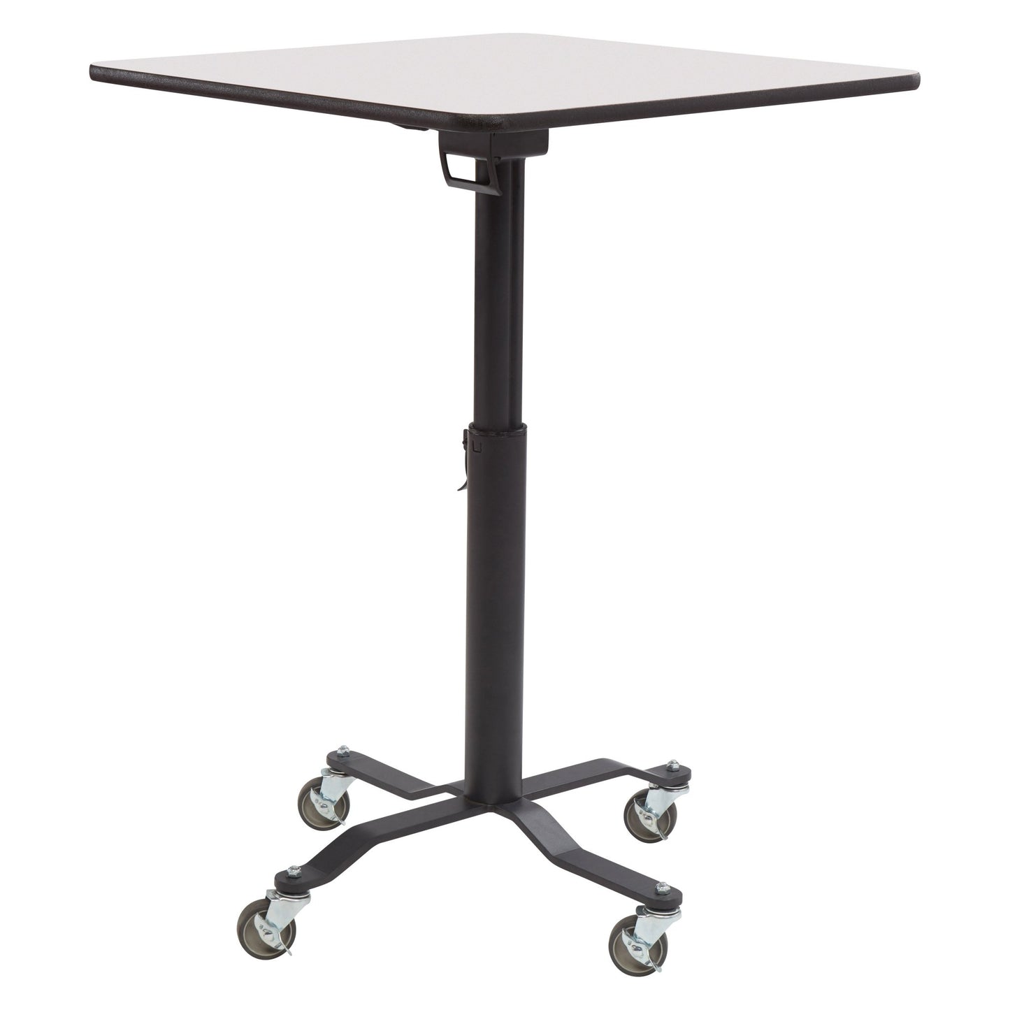 NPS Cafe Time II Table, 24" Square, Whiteboard Top, Particle Board, Vinyl T-Molding (NationalPublic Seating NPS-PCT324PBTMWB) - SchoolOutlet