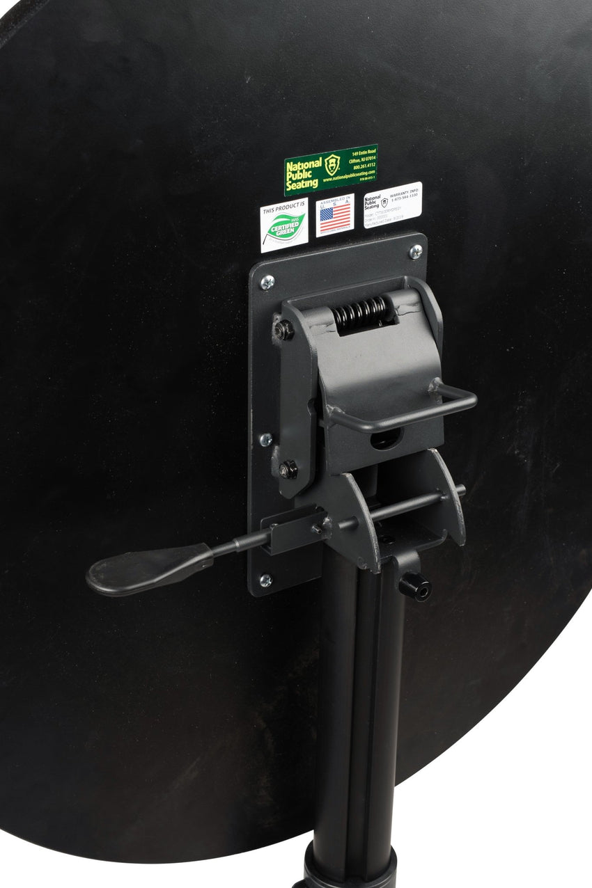 NPS Cafe Time II Table, 24" Square, Whiteboard Top, Particle Board, Vinyl T-Molding (NationalPublic Seating NPS-PCT324PBTMWB) - SchoolOutlet