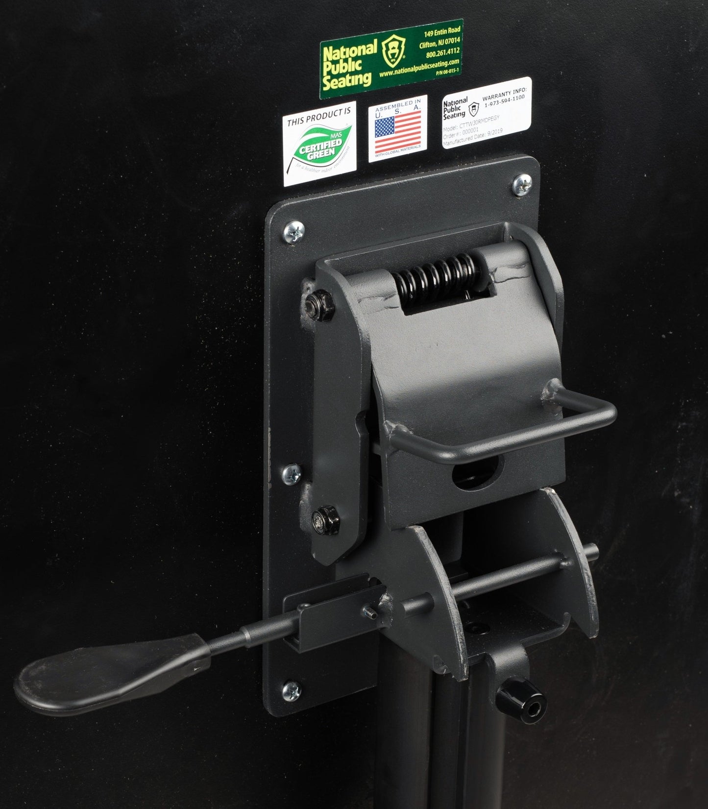 NPS Cafe Time II Table, 30" Square, Whiteboard Top, Particle Board, Vinyl T-Molding (NationalPublic Seating NPS-PCT330PBTMWB) - SchoolOutlet