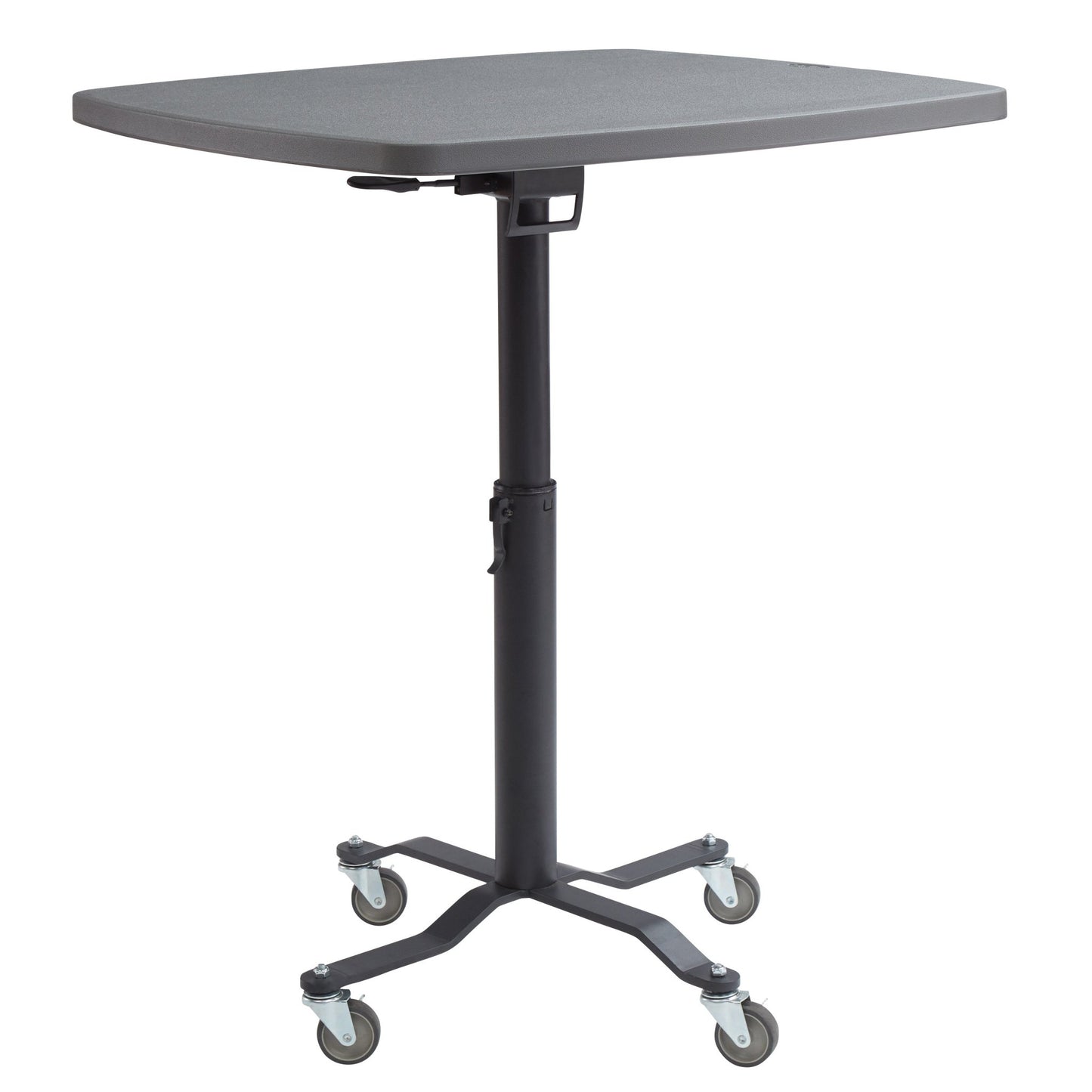 NPS Premium Plus Cafe Table, 36" Square, Blow Molded Plastic Top, Charcoal Slate (National Public Seating NPS-PCT336BM) - SchoolOutlet