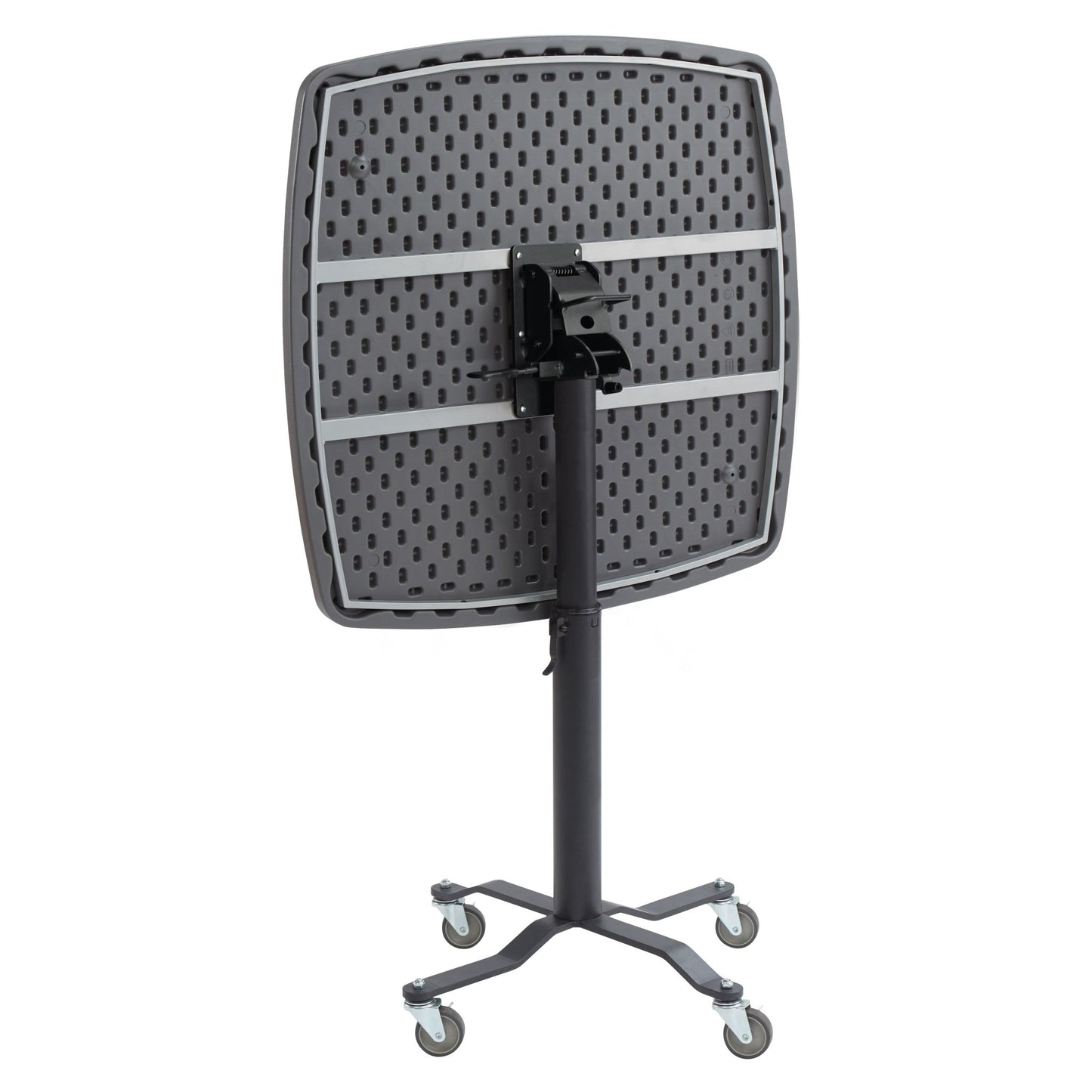 NPS Premium Plus Cafe Table, 36" Square, Blow Molded Plastic Top, Charcoal Slate (National Public Seating NPS-PCT336BM) - SchoolOutlet
