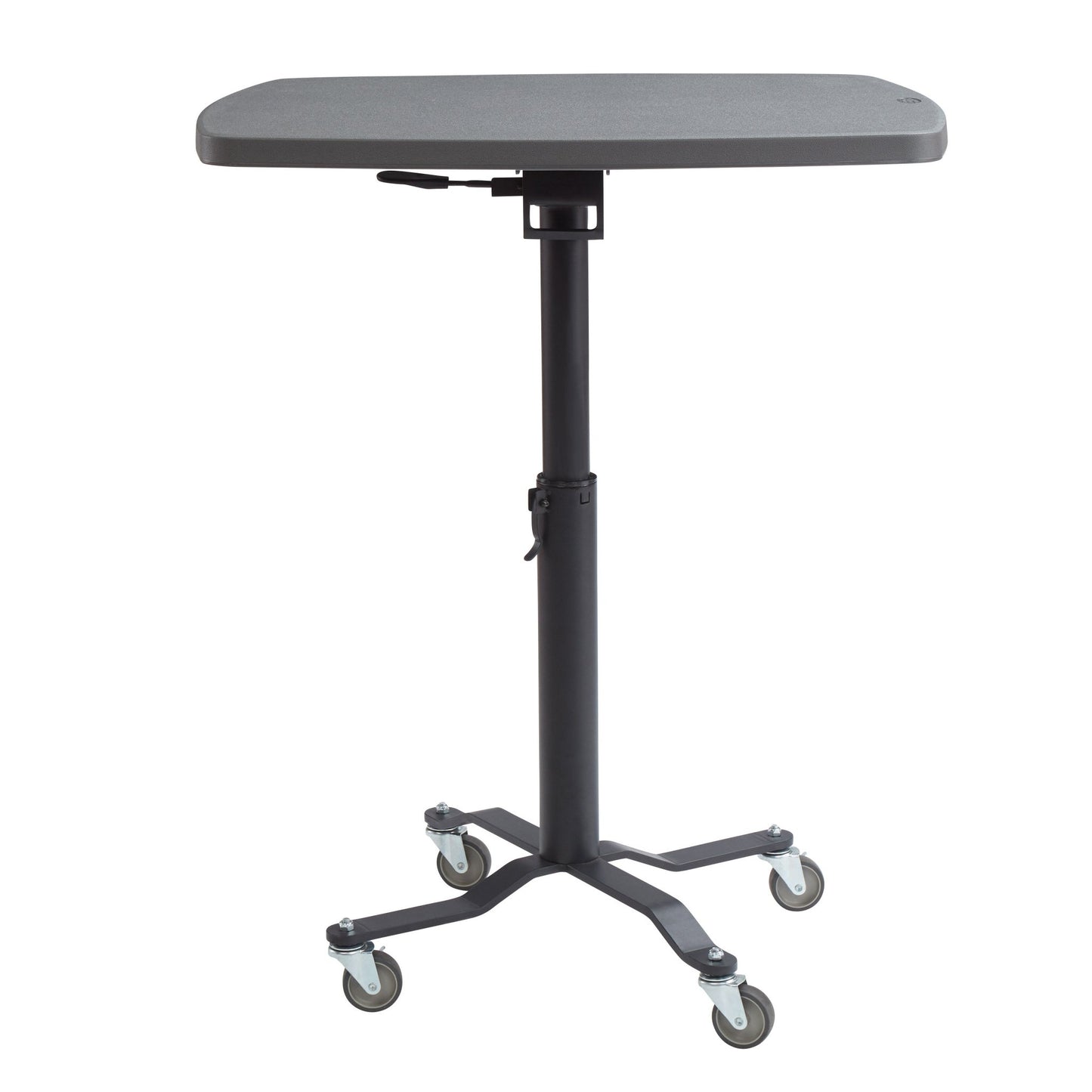 NPS Premium Plus Cafe Table, 36" Square, Blow Molded Plastic Top, Charcoal Slate (National Public Seating NPS-PCT336BM) - SchoolOutlet