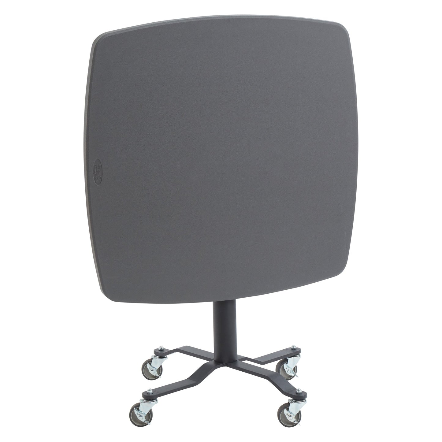 NPS Premium Plus Cafe Table, 36" Square, Blow Molded Plastic Top, Charcoal Slate (National Public Seating NPS-PCT336BM) - SchoolOutlet