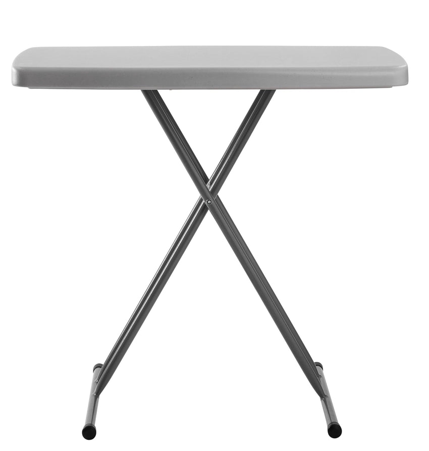 NPS Commercialine†Height Adjustable Personal Folding Table, Speckled Grey 20"W x 30"L (National Public Seating NPS-PT3020) - SchoolOutlet