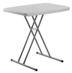 NPS Commercialine†Height Adjustable Personal Folding Table, Speckled Grey 20"W x 30"L (National Public Seating NPS-PT3020)