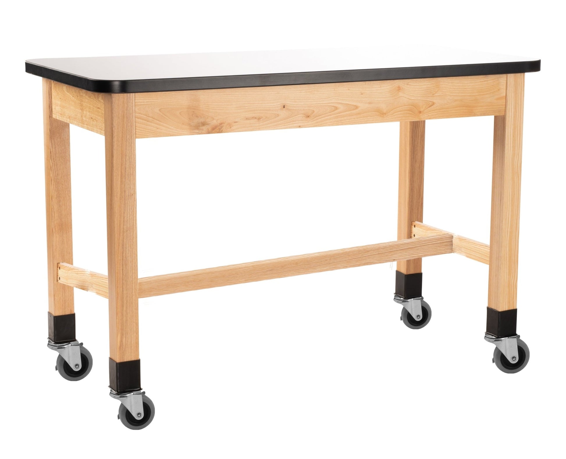 NPS Wood Science Lab Table, 24 x 60 x 30, Whiteboard Top (National Public Seating NPS-SLT1-2460W) - SchoolOutlet