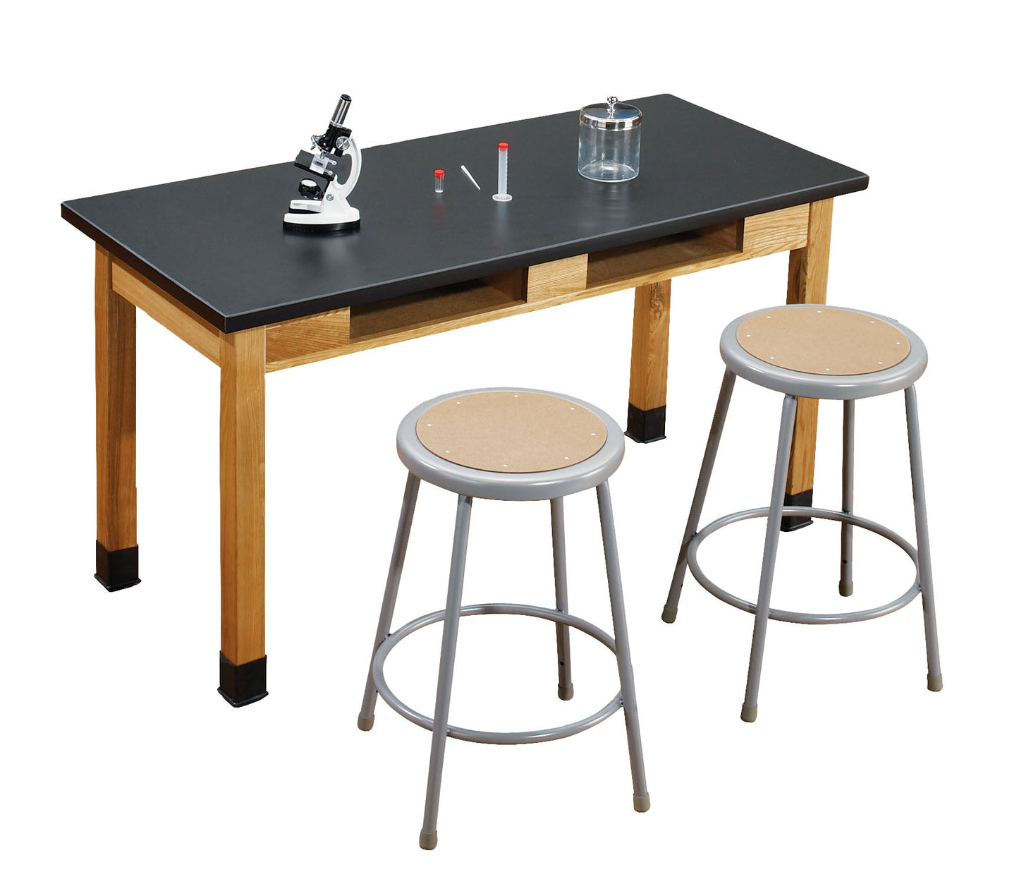 NPS Science Lab Table - 24" x 72" x 30"H (National Public Seating NPS-SLT1-2472) - SchoolOutlet