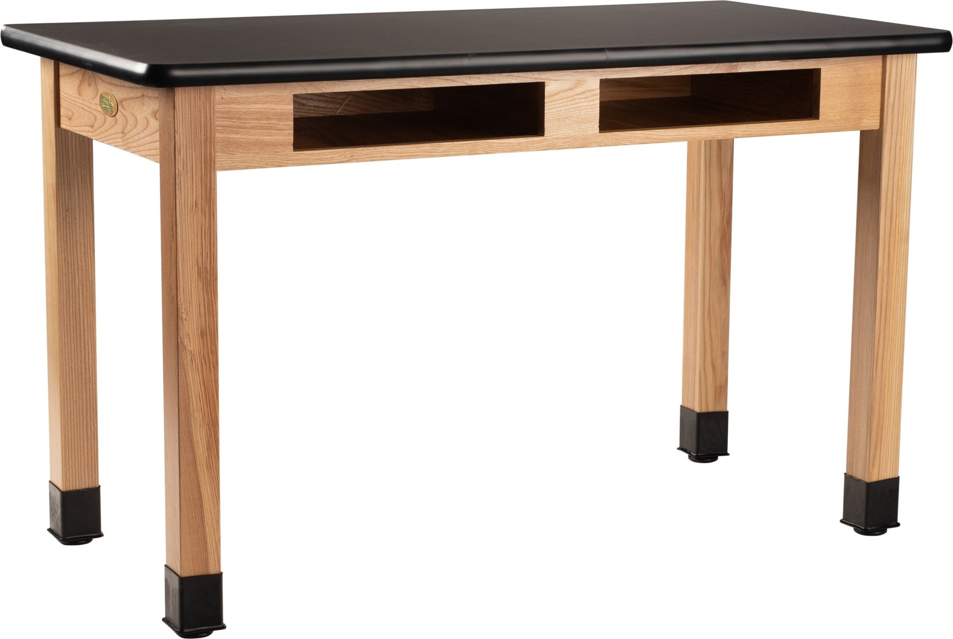 NPS Science Lab Table - High Pressure Laminate Top - w/ Book Compartment - 30"W x 60"D (National Public Seating NPS-SLT1-3060HB) - SchoolOutlet