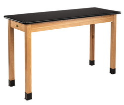 NPS Science Lab Table - High Pressure Laminate Top - Plain Front - 24"W x 48"D (National Public Seating NPS-SLT2-2448H)