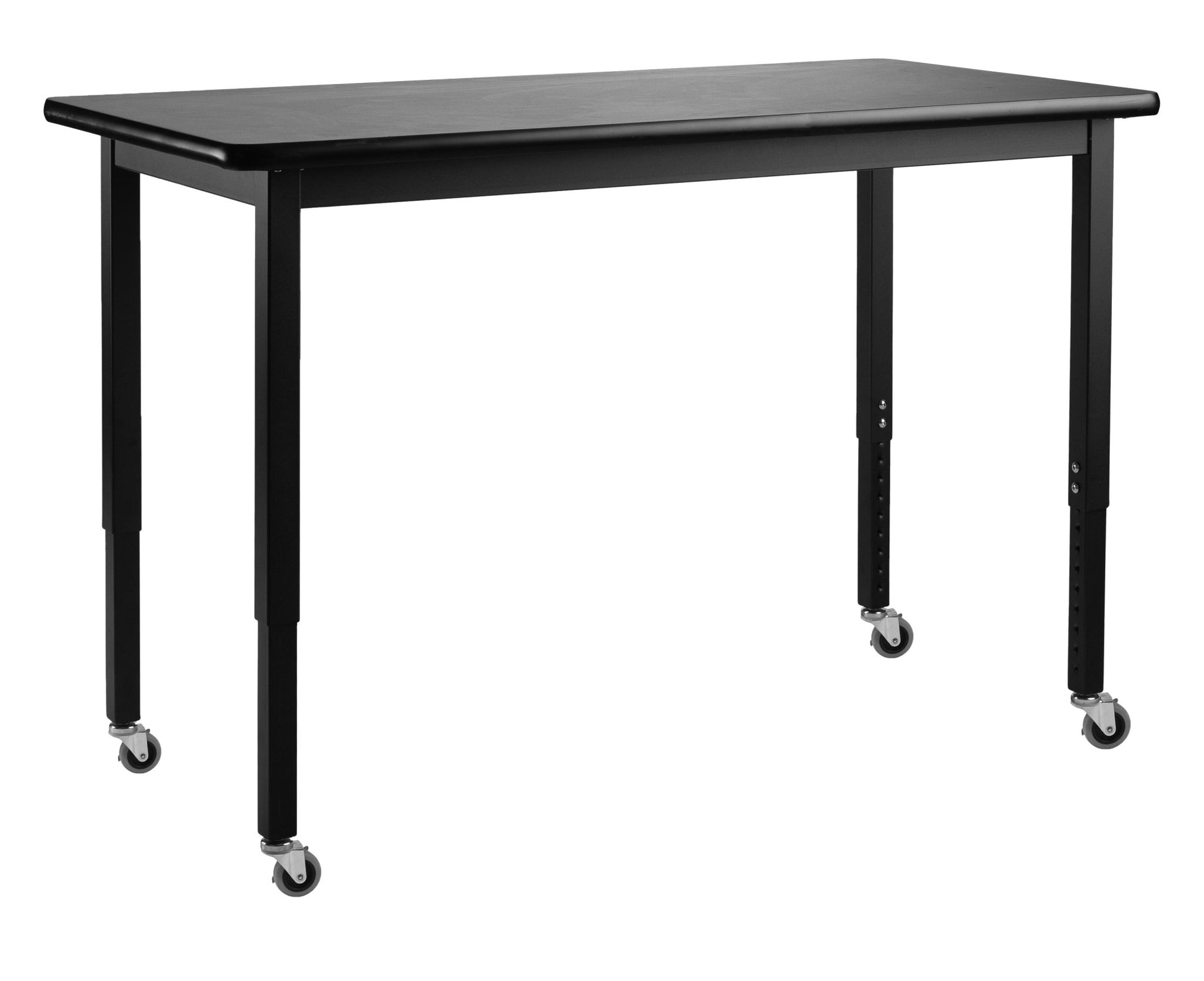 NPS Steel Height Adjustable Science Lab Table, 30 X 72, HPL Top (National Public Seating NPS-SLT3-3072H) - SchoolOutlet