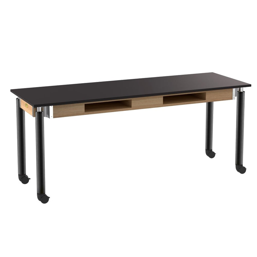 NPS Adjustable Science Lab Table - 24" x 72" (National Public Seating NPS-SLT4-2472C) - SchoolOutlet