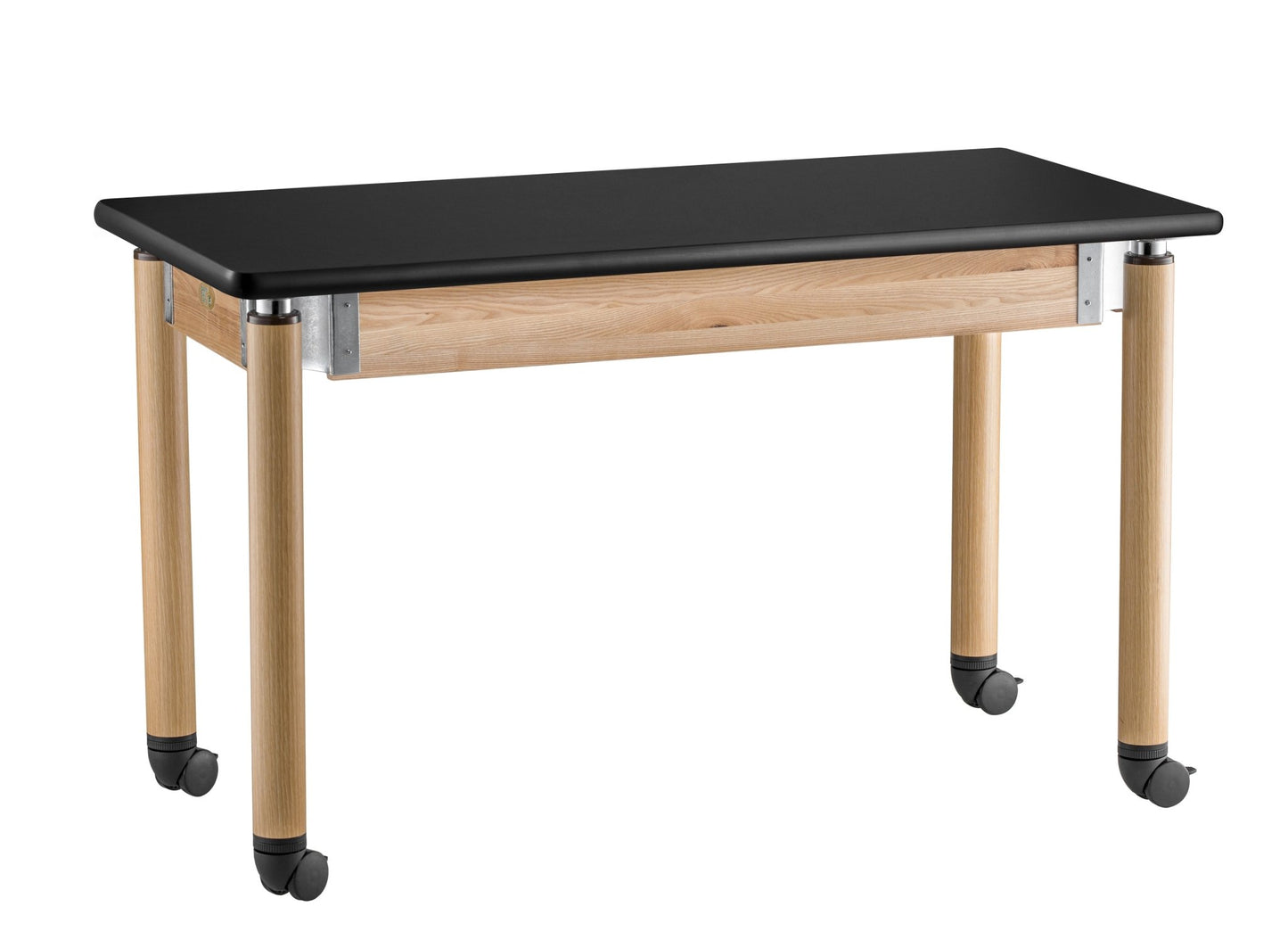 NPS Signature Science Lab Table, Oak, 24 x 60, HPL Top, (National Public Seating NPS-SLT5-2460H) - SchoolOutlet