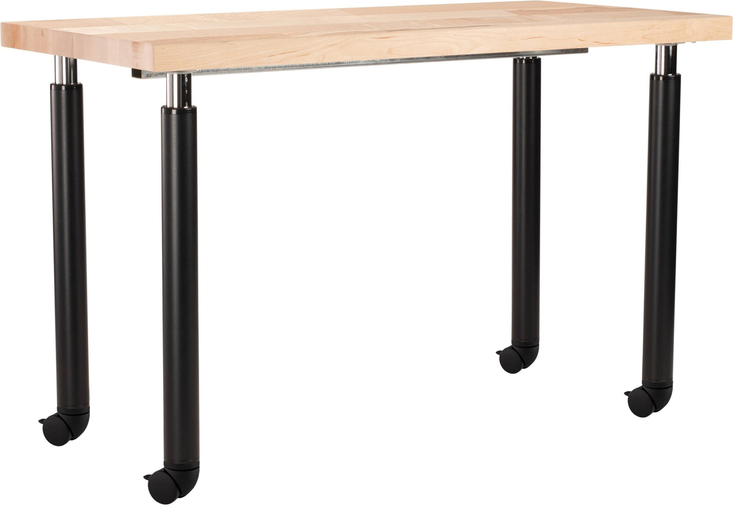 NPS Designer Science Lab Table, 24 X 72, Butcherblock Top (National Public Seating NPS-SLT6-2472B) - SchoolOutlet