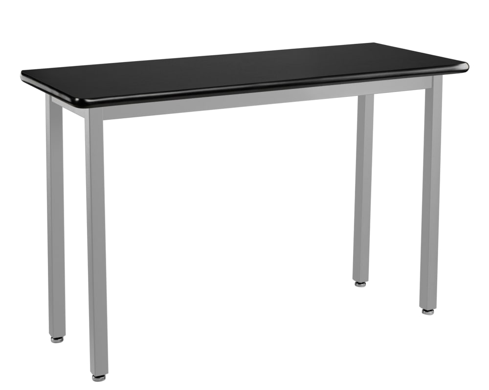 NPS Steel Science Lab Table, 24" X 54", Steel Legs (National Public Seating NPS-SLT3-2454) - SchoolOutlet