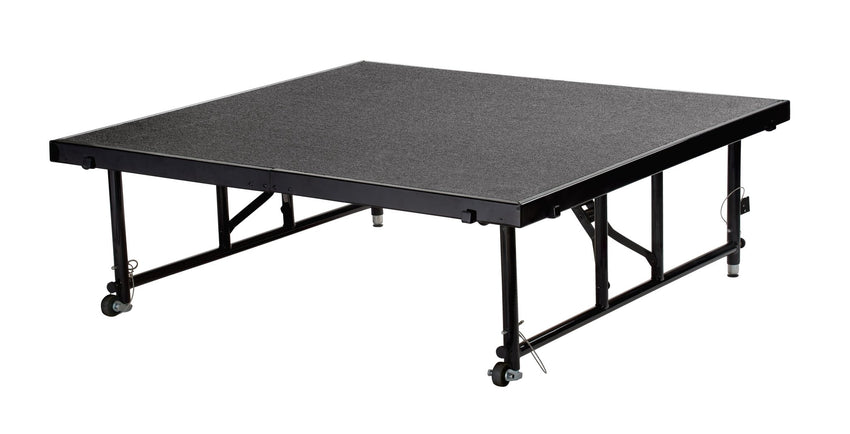 NPS Transfix Stage Platform - Adjustable Height with Carpeted or Hardboard Surface - SchoolOutlet
