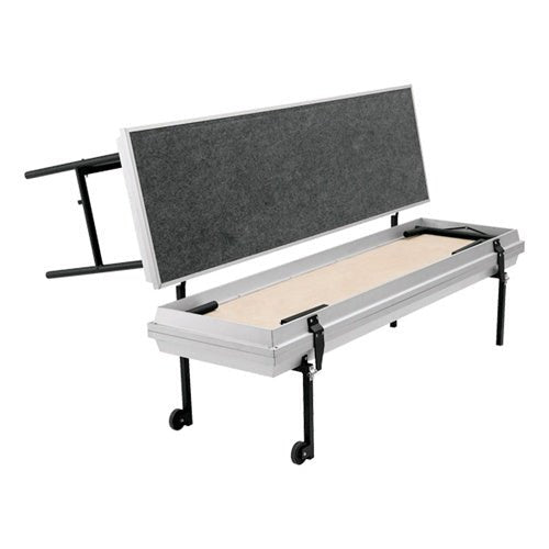 NPS TransPort 3-Level Straight Riser - 18"W x 72"L x 24"H (National Public Seating NPS-TP72) - SchoolOutlet