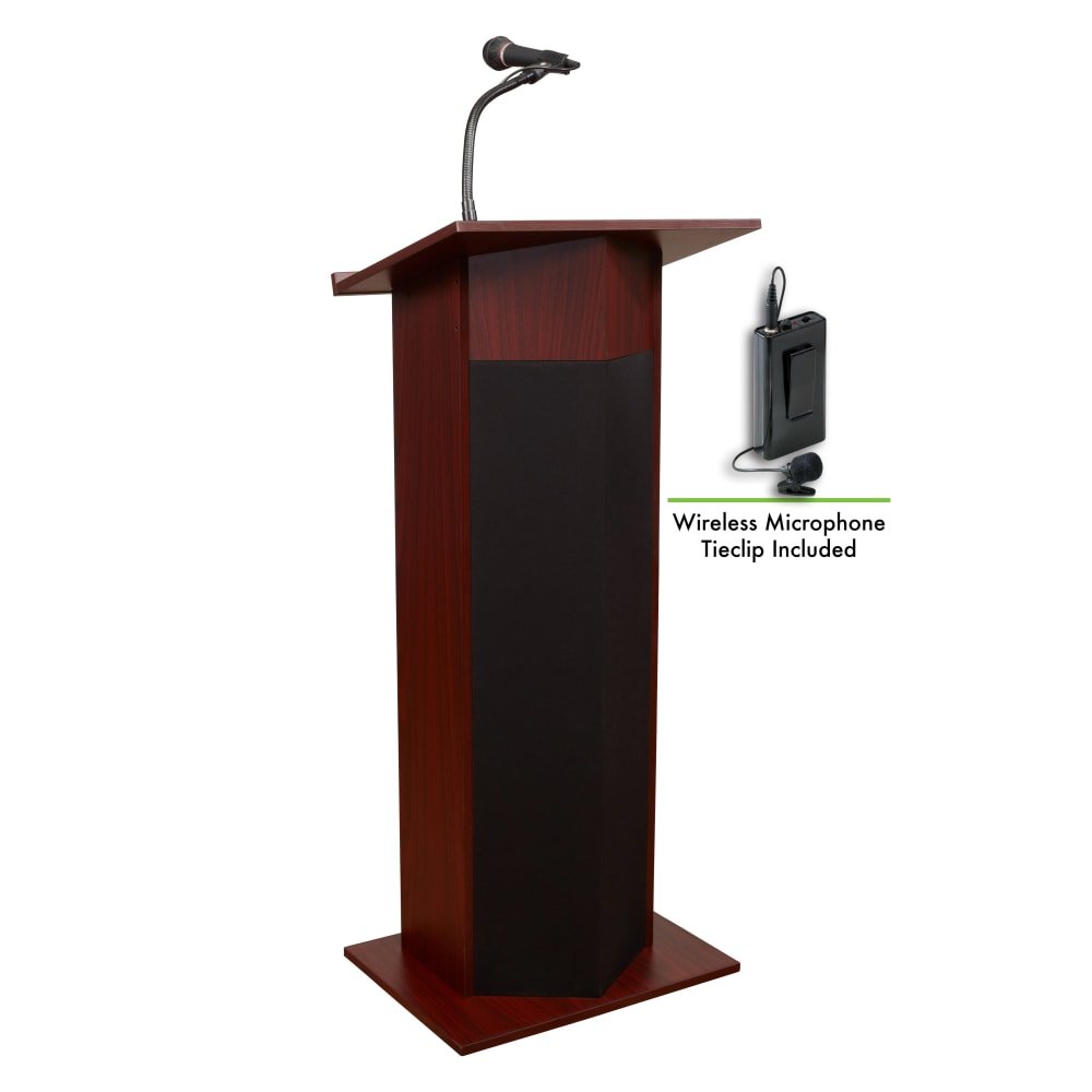 Oklahoma Sound Power Plus Floor Lectern (Oklahoma Sound OKL-111PLS) - SchoolOutlet