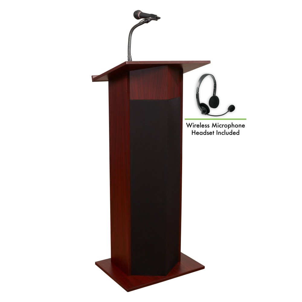 Oklahoma Sound Power Plus Floor Lectern (Oklahoma Sound OKL-111PLS) - SchoolOutlet