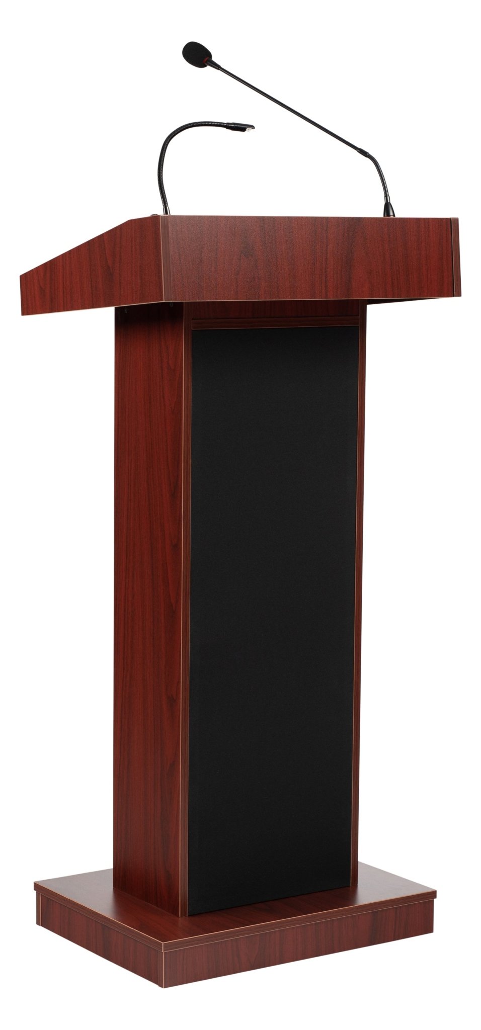 Oklahoma Sound Orator Fixed Height Floor Lectern w/ Reading Lamp and Sound (Oklahoma Sound OKL-800x) - SchoolOutlet