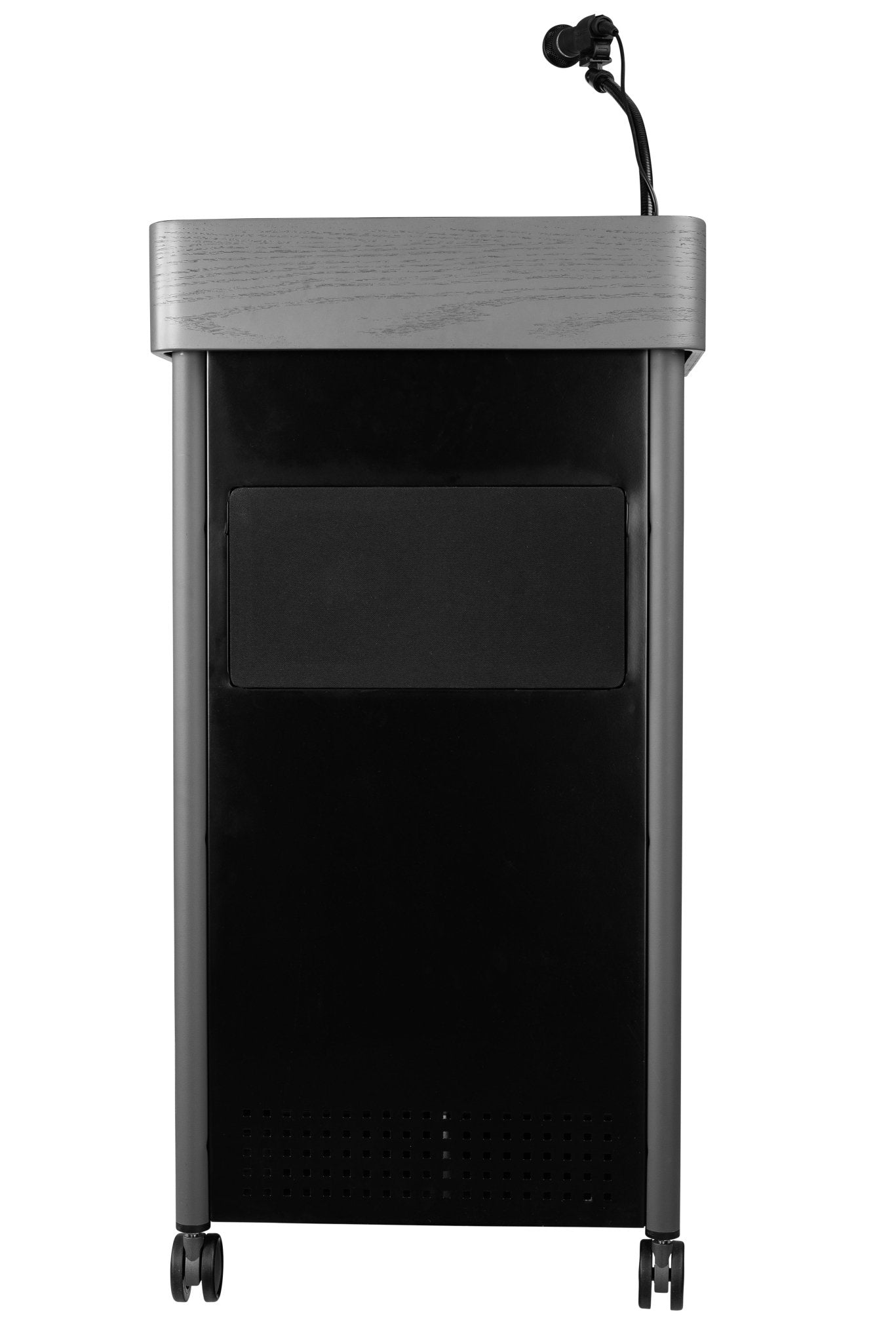 Oklahoma Sound Greystone Lectern with Sound, Charcoal (Oklahoma Sound OKL-GSL-S) - SchoolOutlet