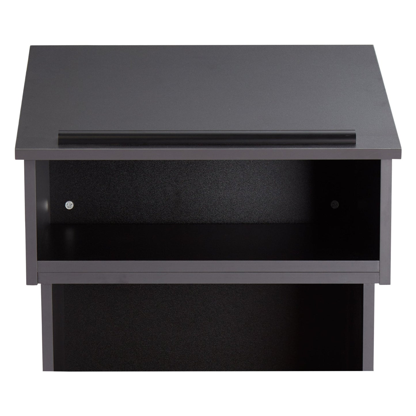 Oklahoma Sound Tabletop Lectern and AV Cart/Lectern Base (Oklahoma Sound OKL-22-112) - Black - SchoolOutlet