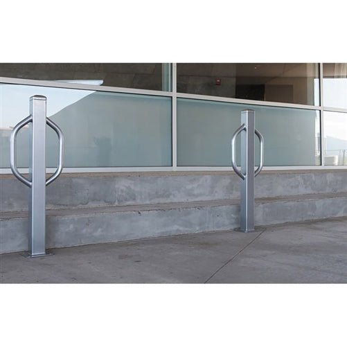 Modern Madison Bike Bollard (4' H) (PLA-2014SM) - SchoolOutlet