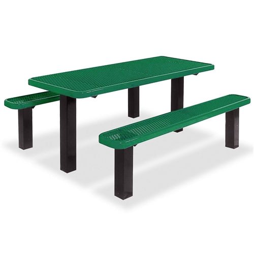 UltraPlay 8' Multi-Pedestal Outdoor Table - Surface Mount (Playcore PLA-349SM-V8) - SchoolOutlet
