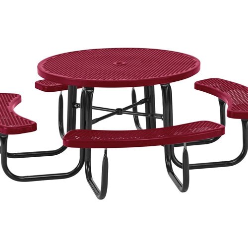 UltraPlay 46" Round Outdoor Picnic Table (Playcore PLA-358-RDV) - SchoolOutlet