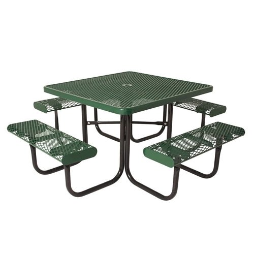 UltraPlay 46" Square Outdoor Picnic Table (Playcore PLA-358-V) - SchoolOutlet