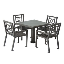 UltraPlay 36" Huntington Outdoor Square Table with 4 Chair set