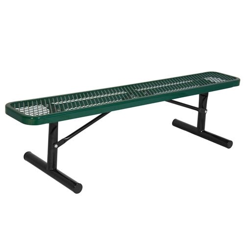 UltraPlay Extra Heavy-Duty Outdoor Bench without Back (6' L x 12" D) (Playcore PLA-942P) - SchoolOutlet
