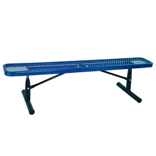 UltraPlay Extra Heavy-Duty Outdoor Bench without Back (6' L x 12" D) (Playcore PLA-942P) - SchoolOutlet