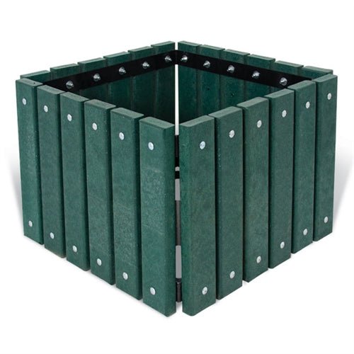 Recycled Plastic Square Outdoor Planter - 26.75" Square x 18" H (Playcore PLA-SQ2418-XXX) - SchoolOutlet