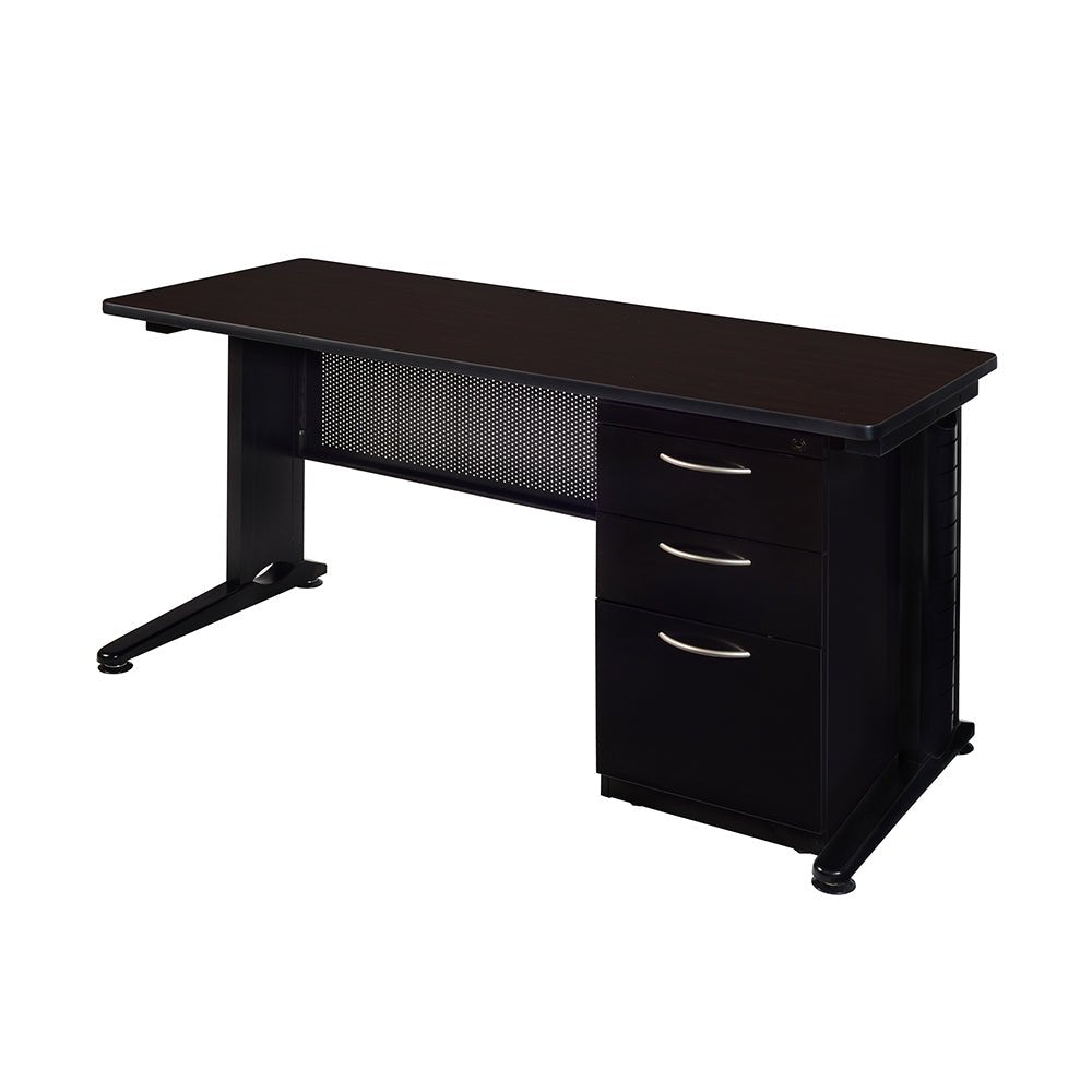 Regency Fusion 72 x 30 Teachers Desk with Single Pedestal Drawer Unit REG-MSP7230 - SchoolOutlet